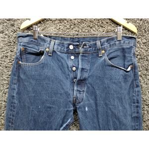 Levis 501 Jeans Men 36x34 Blue‎ Classic Straight Leg Casual Button Fly Pants